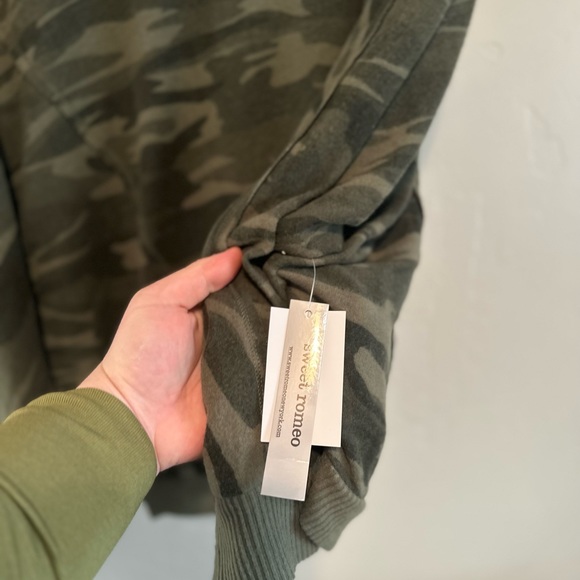 NORDSTROM Raglan Batwing Sleeve Pullover GREEN CAMO SZ MEDIUM & LARGE NEW! - Picture 5 of 16